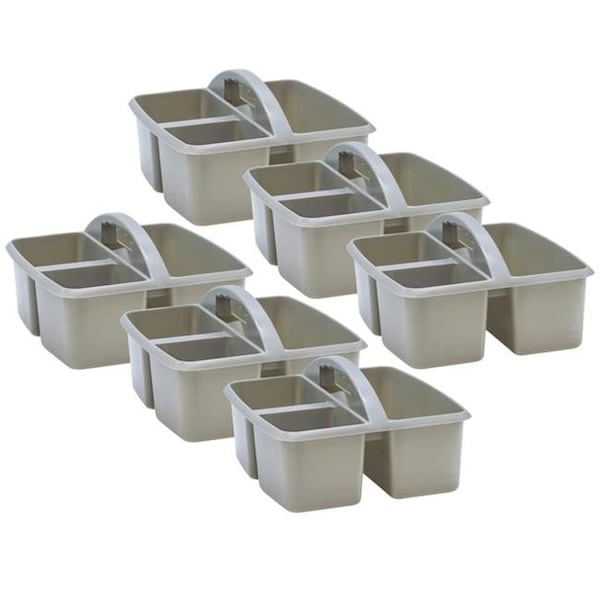 Teacher Created Resources Teacher Created Resources TCR20441-6 Plastic Storage Caddy; Gray - Pack of 6 TCR20441-6 - main